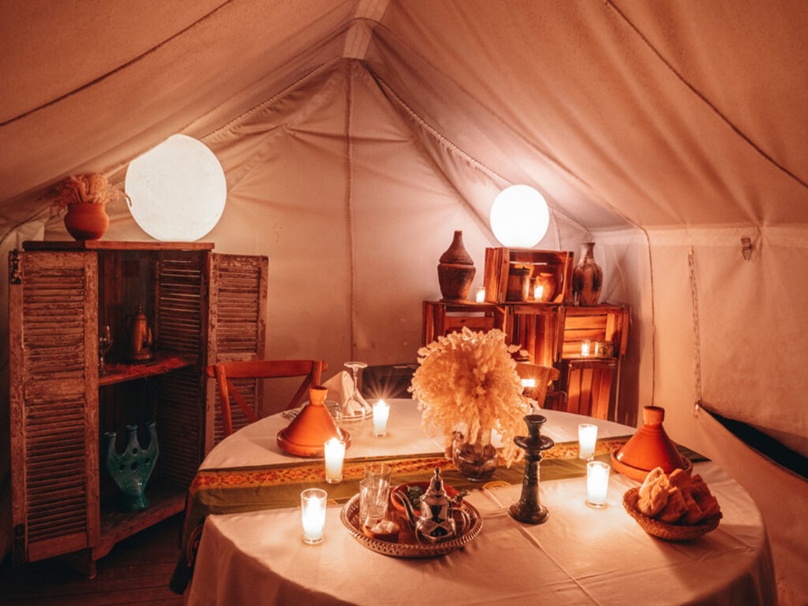 The Best Romantic Dinner In Agafay Desert With Sunset